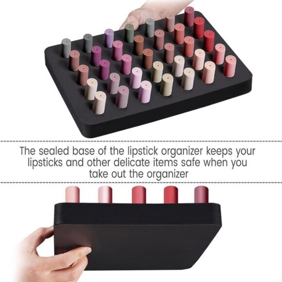 New 5-in-1 Rolling Makeup Train Case, Pro Aluminum Beauty Organizer - Black - Picture 9 of 9